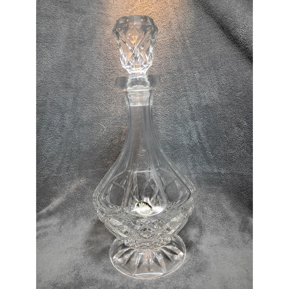 Bohemian 24% PbO Lead Crystal Decanter 12